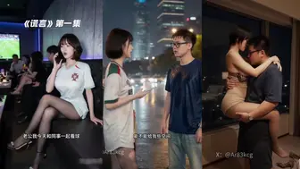 【谎言】被骗到酒店的她，哭着被内射到合不拢